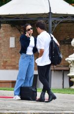 CAMILA MENDES and Rudy Mancuso Out Kissing in Venice 09/04/2023
