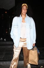 CANDACE PARKER and ANNA PETRAKOVA Leaves Catch Steak in West Hollywood 09/23/2023