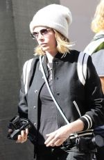CARA DELEVINGNE Arrives at Vogue World Show at London Fashion Week 09/14/2023