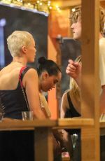 CARA DELEVINGNE, EMAM ROBERTS and ZOE KRAVITZ at a Birthday Celebration in New York 09/10/2023
