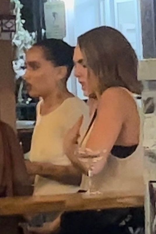 CARA DELEVINGNE, EMAM ROBERTS and ZOE KRAVITZ at a Birthday Celebration in New York 09/10/2023