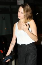 CARA DELEVINGNE Leaves a VMA After-Party in New York 09/13/2023