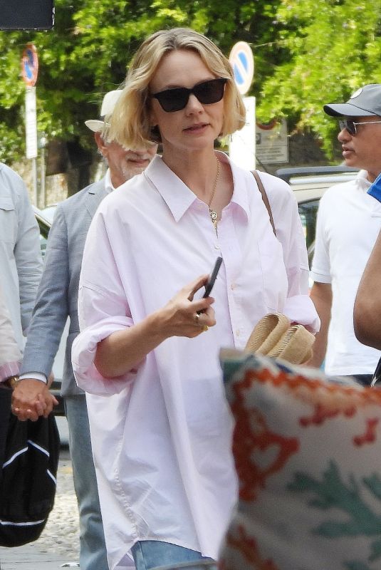 CAREY MULLIGAN on a Family Lunch in Portofino 09/03/2023