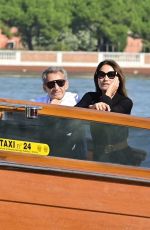 CARLA BRUNI Arrives at Lido of Venice 09/02/2023