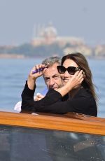 CARLA BRUNI Arrives at Lido of Venice 09/02/2023