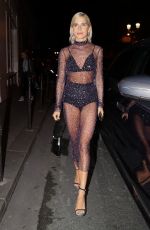 CAROLINE DAUR Arrives at Hailey Bieber