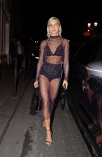 CAROLINE DAUR Arrives at Hailey Bieber