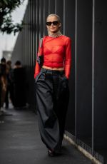 CAROLINE DAUR at Gucci Ancora Spring/Summer 2024 Womenswear Fashion Show at Fashion Week in Milan 09/22/2023