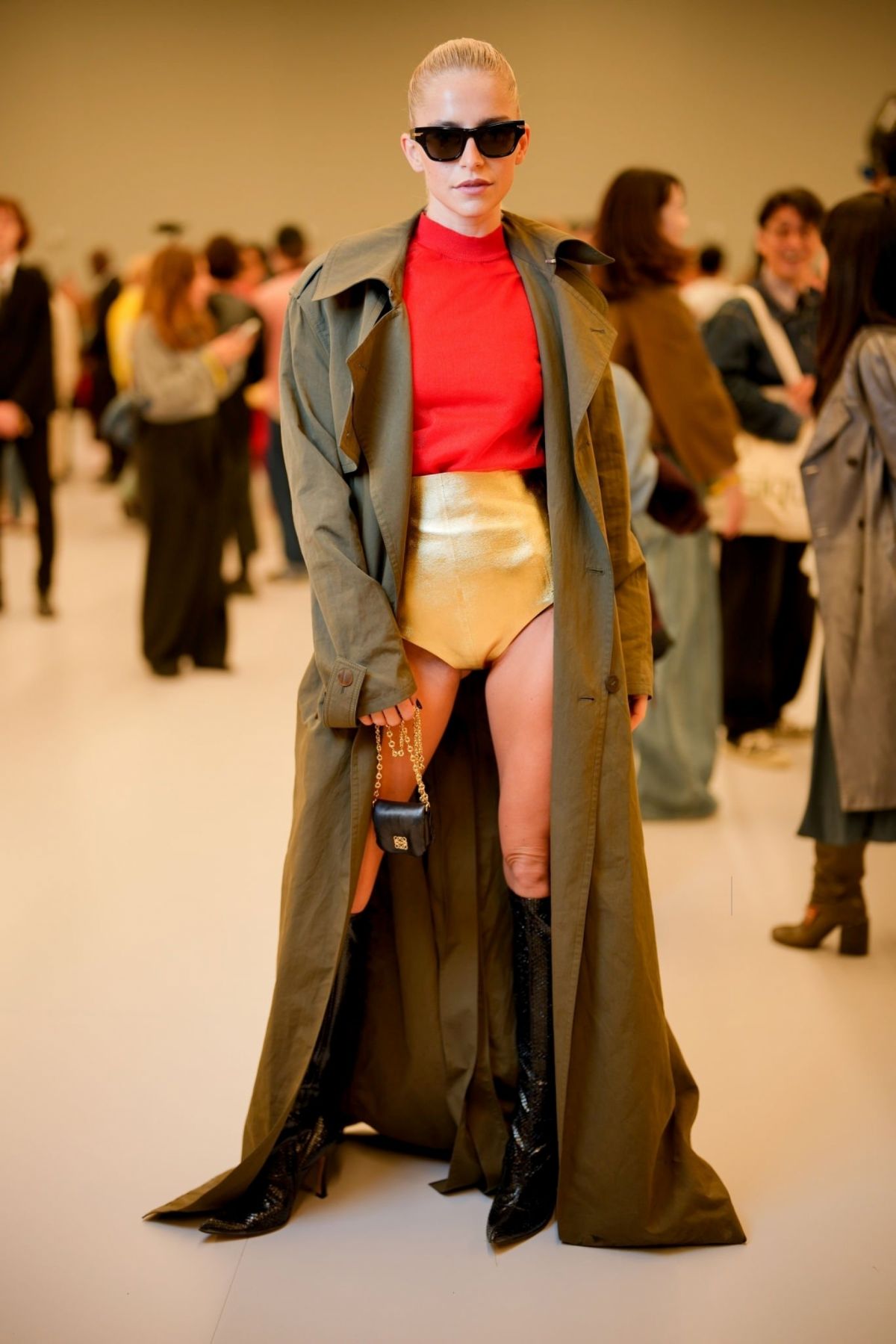 CAROLINE DAUR at Loewe Ready to Wear Spring 2024 Show at Paris Fashion ...