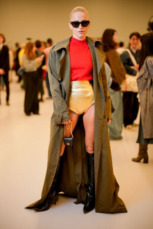 CAROLINE DAUR at Loewe Ready to Wear Spring 2024 Show at Paris Fashion Week 09/29/2023