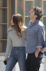 CAYLEE COWAN and Casey Affleck Leaves a Restaurant in Los Feliz 09/26/2023