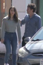 CAYLEE COWAN and Casey Affleck Leaves a Restaurant in Los Feliz 09/26/2023