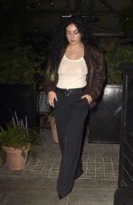 CHARLI XCX Leaves Chiltern Firehouse in London 09/16/2023