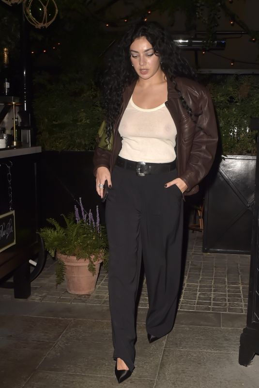 CHARLI XCX Leaves Chiltern Firehouse in London 09/16/2023