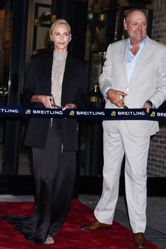 CHARLIZE THERON at Breitling
