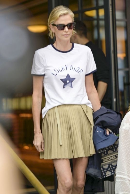 CHARLIZE THERON Heading to US Open in New York 09/09/2023