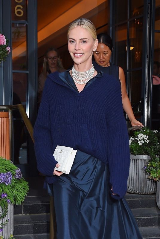 CHARLIZE THERON Out and About in New York 09/07/2023