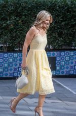 CHARLOTTE HAWKINS Arrives at Global Radio Studios in London 09/06/2023