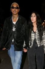 CHER and Alexander Edwards Night Out in Paris 09/27/2023
