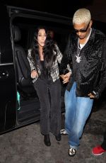 CHER and Alexander Edwards Night Out in Paris 09/27/2023