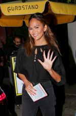 CHRISSY TEIGEN Arrives at One Fair Wage