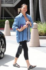 CHRISSY TEIGEN Arrives at Pilates Class in Beverly Hills 09/06/2023