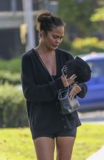 CHRISSY TEIGEN at a Park in Bevverly Hills 09/05/2023