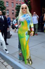 CHRISTINA AGUILERA Leaves Hotel Barriere Le Fouquet