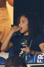 CHRISTINA MILIAN and Matt Pokora at France vs Ireland Game at Parc des Prince in Paris 09/07/2023