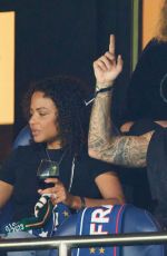 CHRISTINA MILIAN and Matt Pokora at France vs Ireland Game at Parc des Prince in Paris 09/07/2023