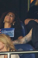 CHRISTINA MILIAN and Matt Pokora at France vs Ireland Game at Parc des Prince in Paris 09/07/2023