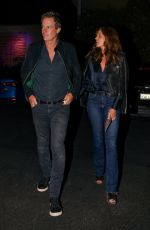 CINDY CRAWFORD and Rande Gerber Night Out in Malibu 09/22/2023