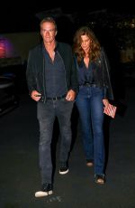 CINDY CRAWFORD and Rande Gerber Night Out in Malibu 09/22/2023
