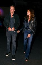 CINDY CRAWFORD and Rande Gerber Night Out in Malibu 09/22/2023