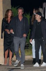 CINDY CRAWFORD and Rande Gerber Out for Dinner with Lars Ulrich and His Wife JESSICA MILLER at Nobu in Malibu 08/31/2023