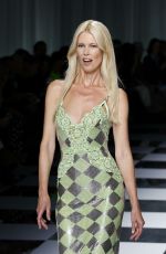 CLAUDIA SCHIFFER at Versace Fashion Show in Milan 09/22/2023