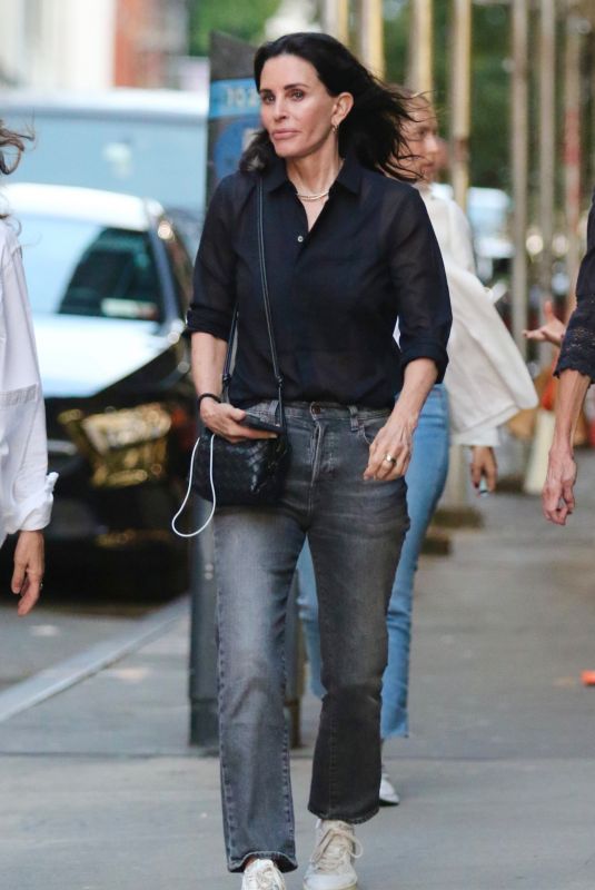 COURTENEY COX Out and About in New York 08/30/2023