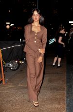 COURTNEY EATON Heading to Fossil 2023 NYFW in New York 09/06/2023