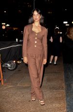 COURTNEY EATON Heading to Fossil 2023 NYFW in New York 09/06/2023