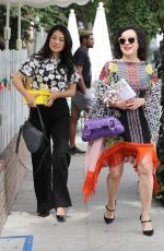 CRYSTAL MINKOFF and JENNIFER TILLY at The Ivy Restaurant in Los Angeles 09/22/2023