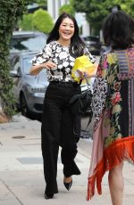 CRYSTAL MINKOFF and JENNIFER TILLY at The Ivy Restaurant in Los Angeles 09/22/2023