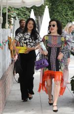 CRYSTAL MINKOFF and JENNIFER TILLY at The Ivy Restaurant in Los Angeles 09/22/2023