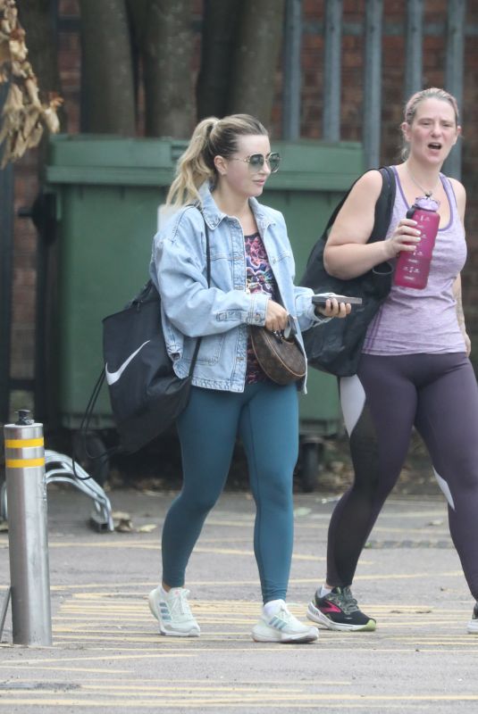 DANI DYER Leaves Gym with a Friend in London 09/12/2023