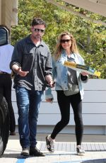 DENISE RICHARDS and Aaron Phypers at Prince St Pizza in Malibu 09/27/2023