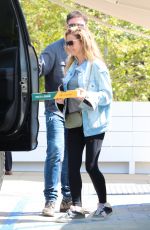 DENISE RICHARDS and Aaron Phypers at Prince St Pizza in Malibu 09/27/2023