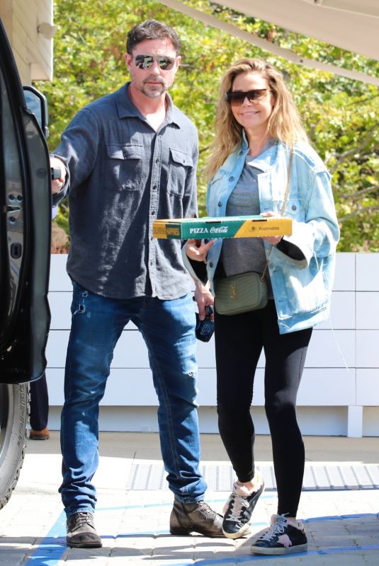 DENISE RICHARDS and Aaron Phypers at Prince St Pizza in Malibu 09/27/2023
