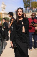 DEVA CASSEL Arrives at Christioan Dior Fashion Show at Paris Fashion Week 09/26/2023