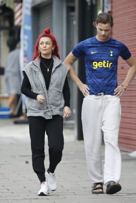 DIANNE BUSWELL and Bobby Brazier Head to Costa Coffee in London 09/18/2023