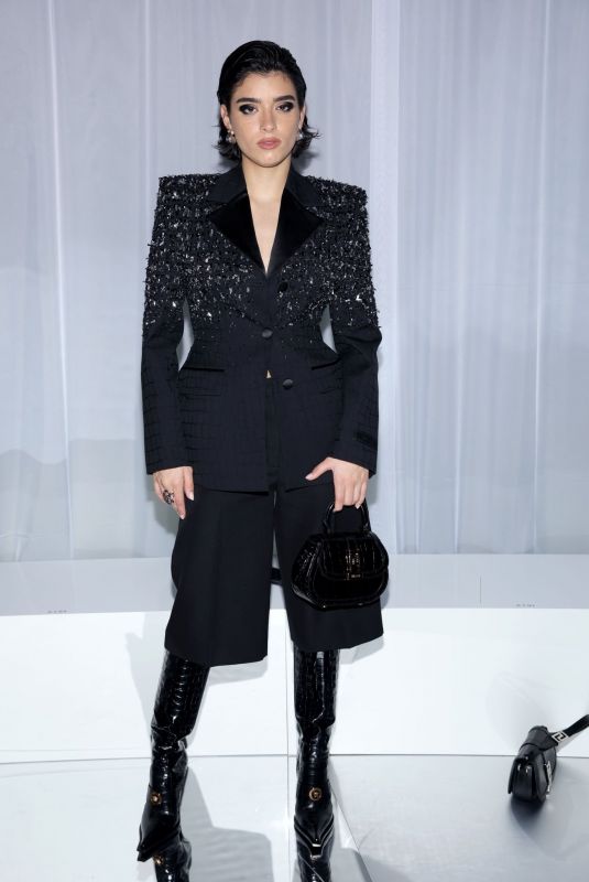 DIXIE D’AMELIO at Versace Fashion Show at Milan Fashion Week 09/22/2023