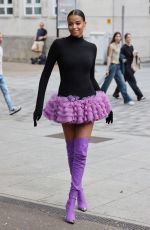 ELLA BALINSKA at David Koma Show at Tate Modern in London 09/16/2023